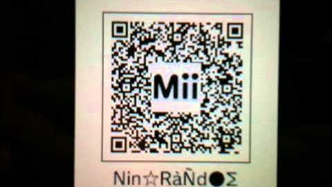 My 3DS MII QR Code