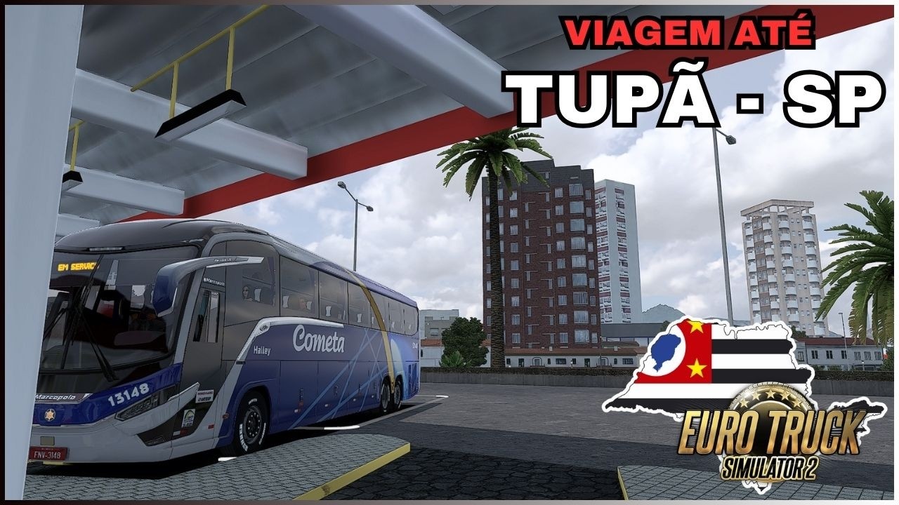 🚍 Viagem para Tupã - SP! Estrada, Ônibus e Simulação Realista! 🌍✨