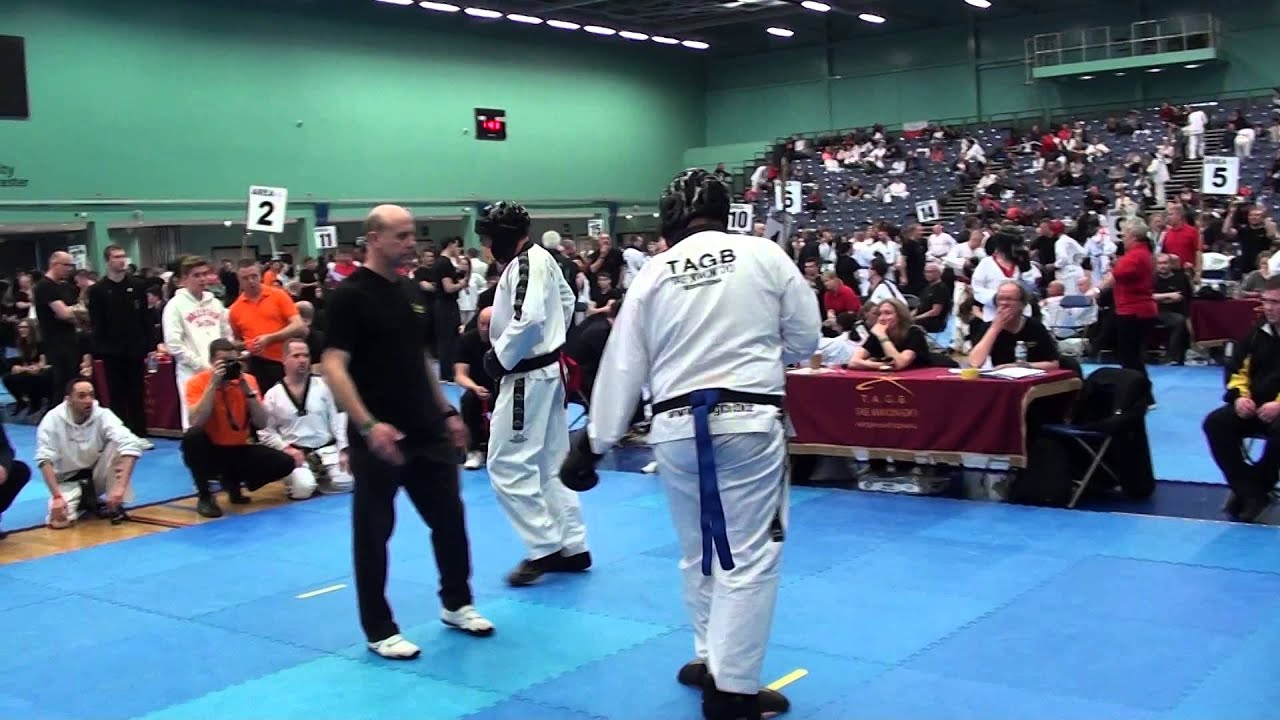 2015 TAGB English Taekwondo Championships Jason Rowley vs B Perrot