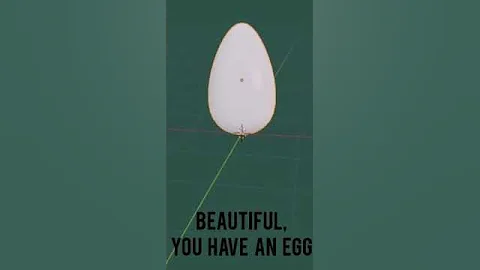 egg model in blender 2.8.2 | blender modelling