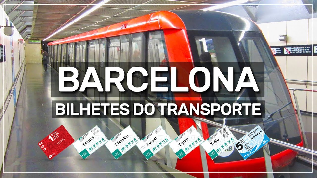 as passagens e bilhetes do TRANSPORTE público em BARCELONA [2022] 🚍🚇🚋