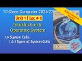 System Calls | Open, Read, Write &amp; Fork Explained | 10th Class Computer Science 2026-27 | Ch 1 Lec 6