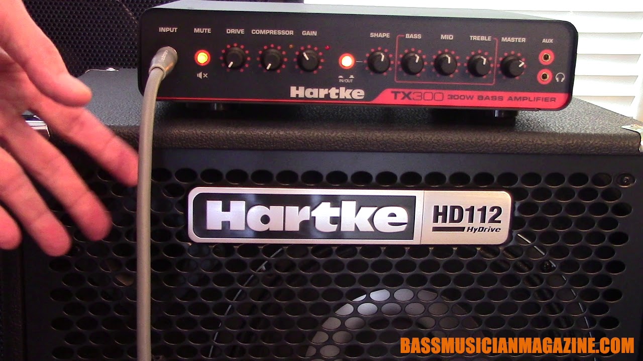 Bass Musician Magazine Reviews Hartke Tx300 Bass Amplifier Youtube