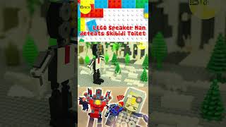 LEGO Speaker Man Overpowers and Defeats Skibidi Toilet