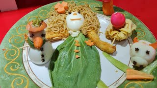 Membuat Princess Anna Dan Olav Dari Telur Rebus.