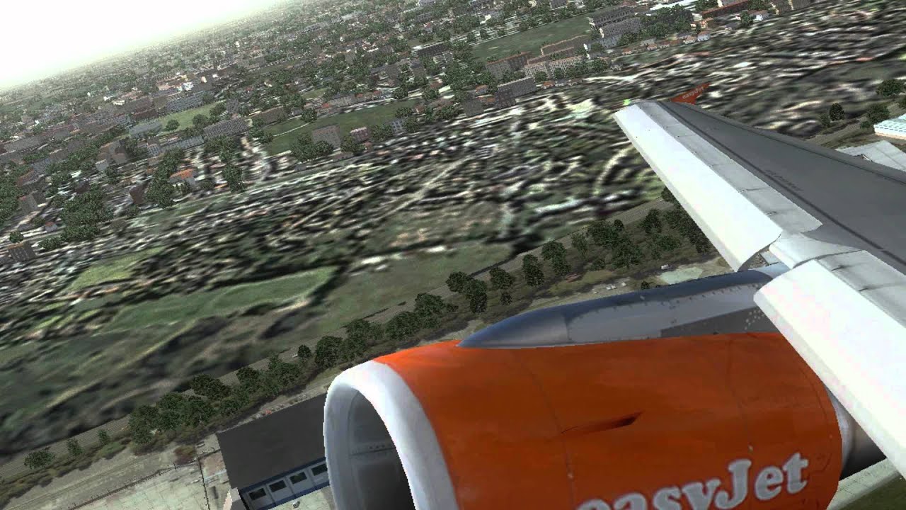 [FS2004] easyJet Airbus A319 Taking off London-Gatwick - YouTube