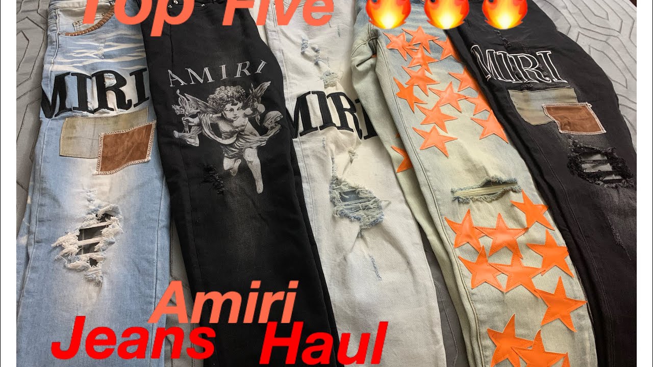 My Top Five Amiri Jeans Haul FlyfashionUsa Review - YouTube