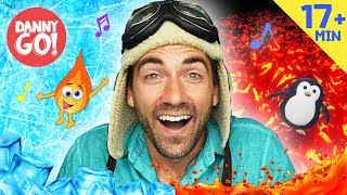 ¡Lava, Castillos de Hielo, Volcanes + Más! 🔥❄️|Compilación de Baile| Danny Go! Canciones Para Niños