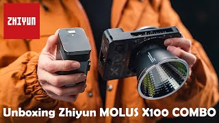 ZHIYUN [MOLUS X100 COMBO] Lámpara De Luz LED De Bolsillo 100 WATTS | Unboxing & Review #ALIEXPRESS