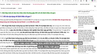 Bảng quy trình chi tiết và bộ mẫu chỉ định thầu rút gọn
