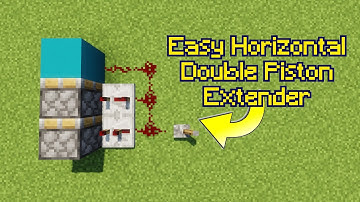 How To Make A Easy Horizontal Double Piston Extender || Minecraft 1.16