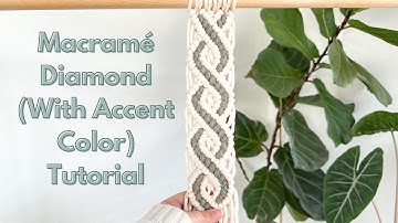 Macramé Diamond With Accent Colors Tutorial