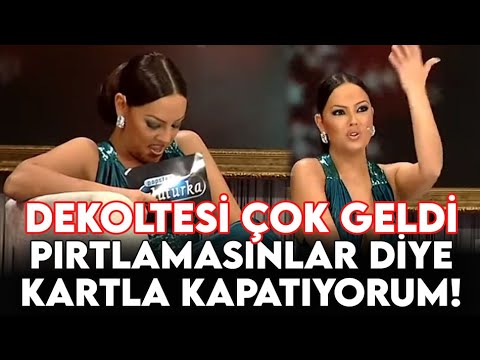 Dekoltesi Ebru Gündeş'e Zor Anlar Yaşattı - Popstar