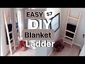 DIY BLANKET LADDER FOR $8 DIY BLANKET LADDER FOR $8