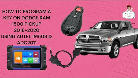 HOW TO PROGRAM A KEY ON DODGE RAM 1500 2018-2021 USING Autel IM508 & ADC2011