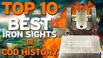 Top 10 "Best Iron Sights" in COD HISTORY (Top 10 - Top Ten) Call of Duty | Chaos