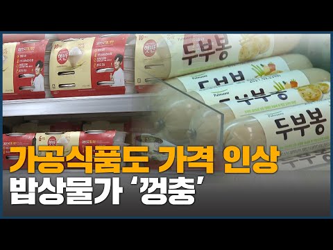 가공식품도 가격 인상 밥상물가 &amp;#39;껑충&amp;#39;