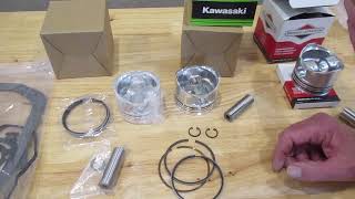 Daihatsu DM950D Briggs & Stratton 825796 Piston & Rings Genuine vs Aftermarket
