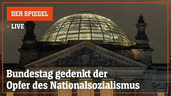 Livestream: Bundestag gedenkt Opfern des Nationalsozialismus | DER SPIEGEL