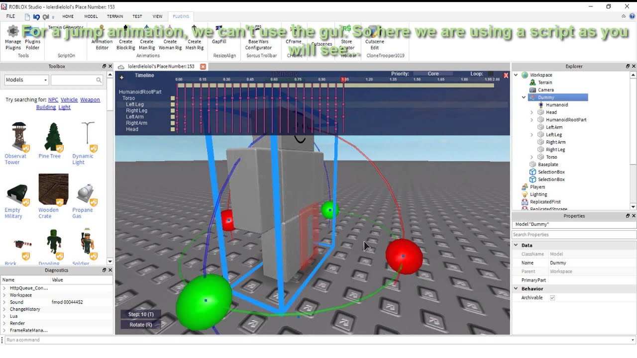 How To Make And Install Animations On Roblox By Brotropica - roblox studio animation editor broken