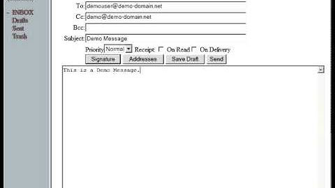 SquirrelMail Sending an email by Host4Go Tutorials