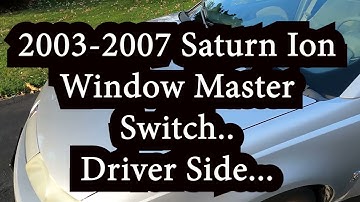 Saturn Ion Window Switch Fix