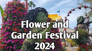 Disney's Flower & Garden Festival 2024 At EPCOT! NEW Character Topiaries