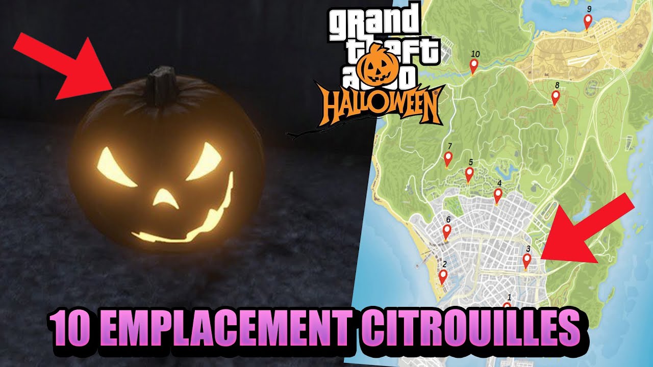 10 EMPLACEMENTS CITROUILLES POUR AVOIR LE NOUVEAUX MASQUE - YouTube