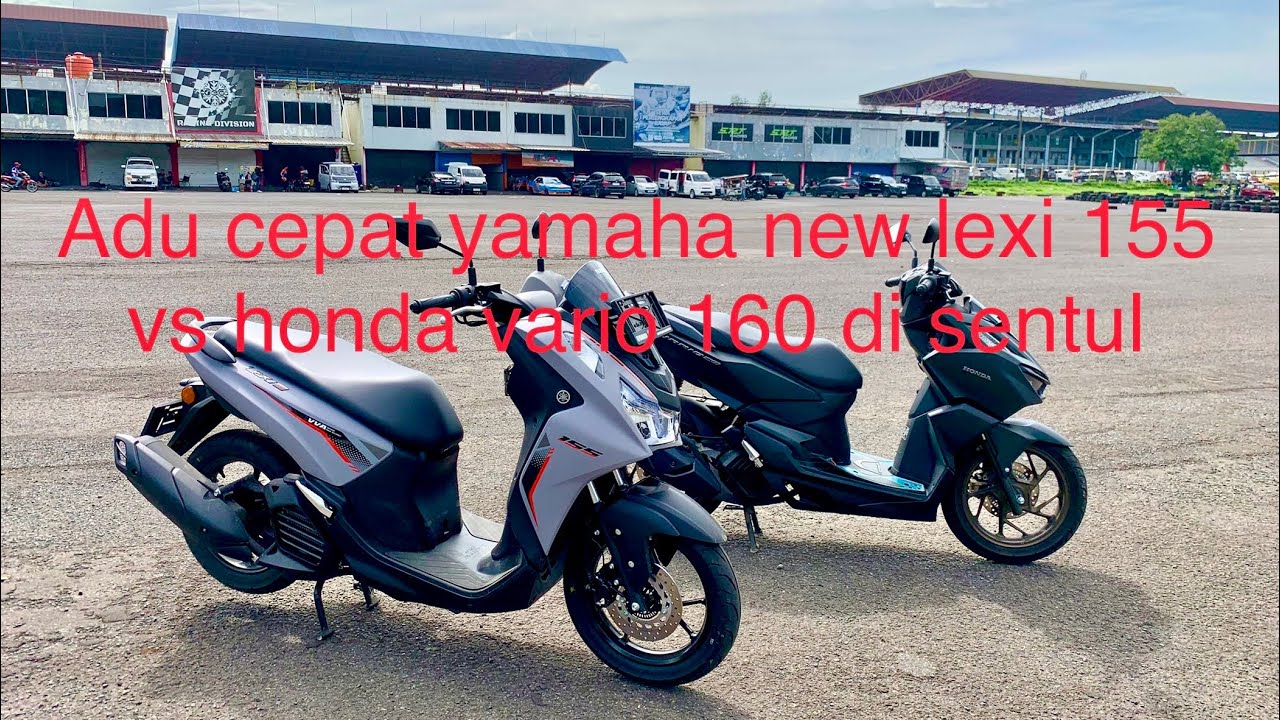 Pertama diindonesia!..Adu cepat yamaha new lexi 155 vs honda vario 160cc disentul..siapa menang?