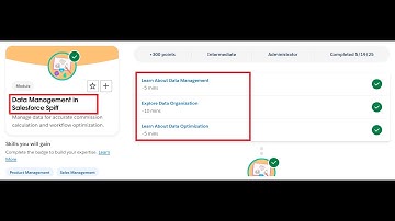 Data Management in Salesforce Spiff | Salesforce Trailhead