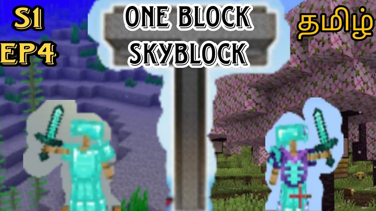 One block skyblock season 1 episode 4 : the three quest (tamil)