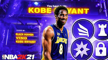 Rare Kobe Bryant build on 2k21 (does everything)