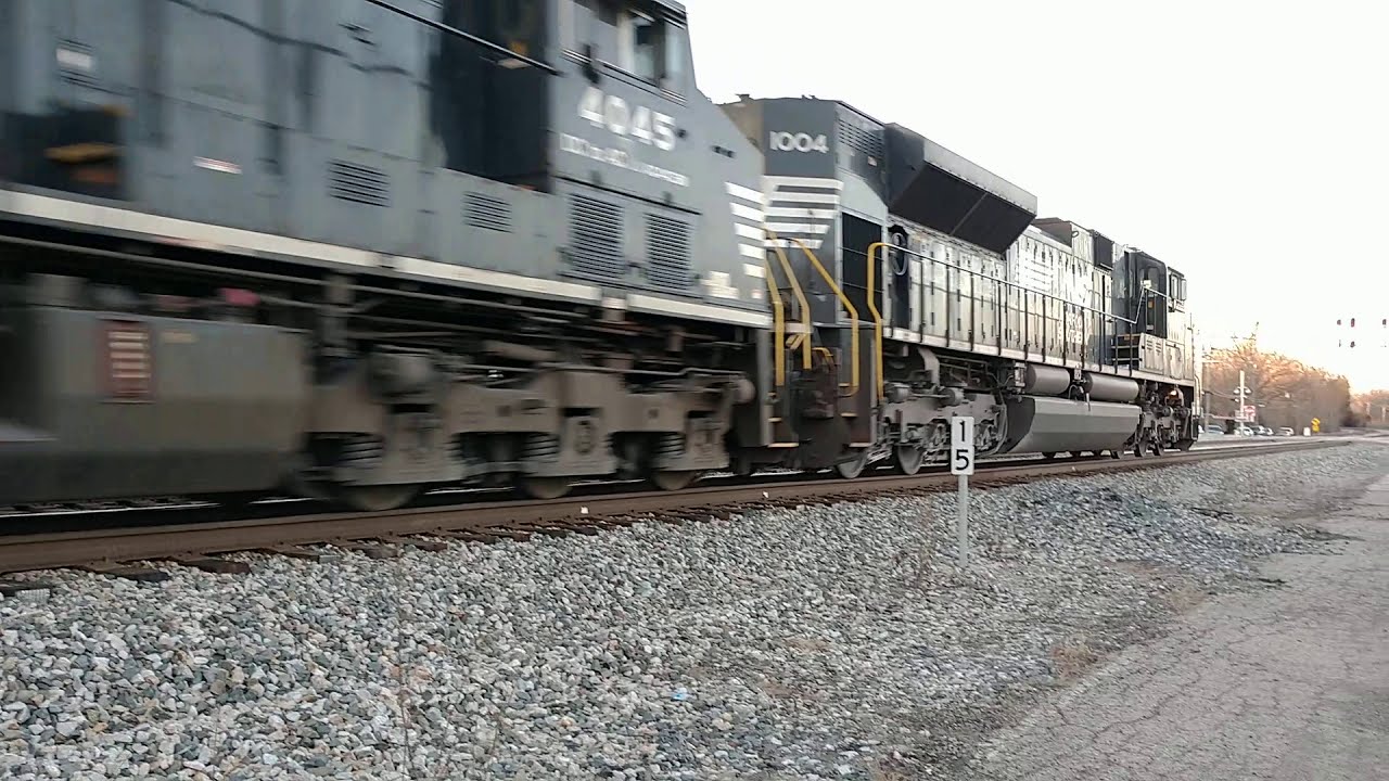 No Train horn zone, Glendale Train Depot, Norfolk Southern double stack