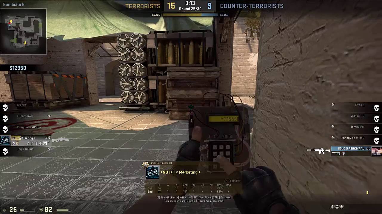 CS:GO - 360 Noscope através da parede! - YouTube
