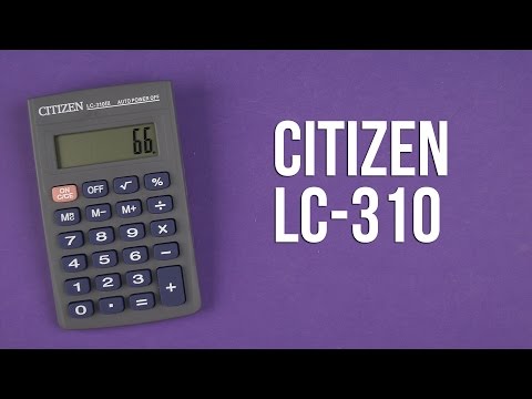 Распаковка Citizen LC-310