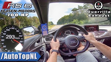 AUDI RS6 Klasen 700HP on AUTOBAHN (NO SPEED LIMIT) by AutoTopNL