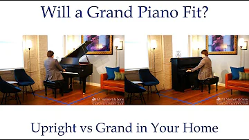 What is the difference between a baby grand piano and an upright?