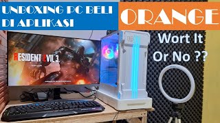 UNBOXING THE PC PACKAGE PURCHASED ON THE ORANGE APP!! IS IT SAFE?