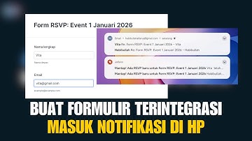 BISA MUNCUL NOTIFIKASI! Cara Buat Formulir Ada Notifikasi Gratis | Buat Formulir Pakai Jotform