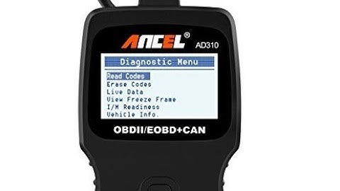 Ancel AD310 code reader demonstration