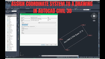 How to Assign Coordinate System in AutoCAD Civil 3D