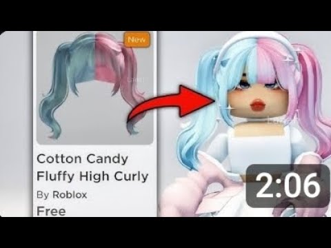 ROBLOX: NOVO CABELO AZUL E ROSA 🌹 😱 