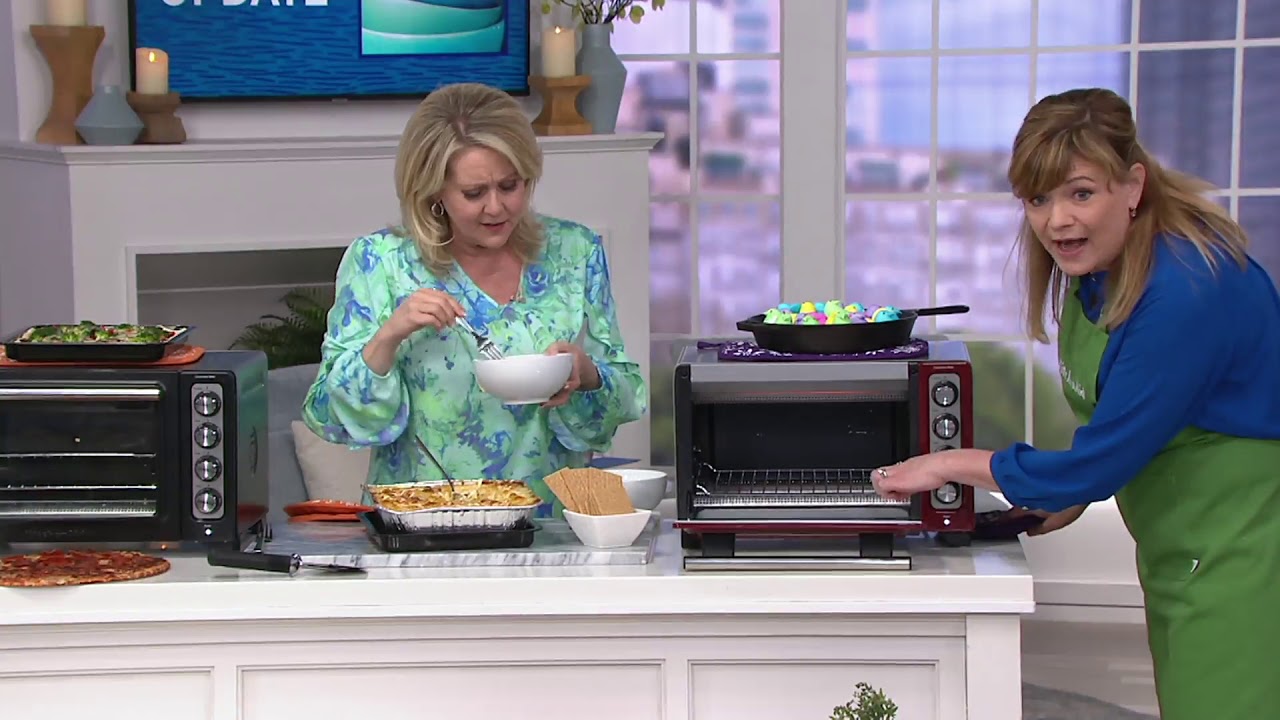 KitchenAid Countertop Convection Oven with Extra Broil Pan on QVC - YouTube