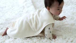 スリーパー オーガニックコットン 快適で安全なねんねのためのパジャマ 新生児 赤ちゃん 名入れ可能 （オーガニックコットン刺繍）