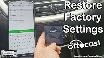 How to factory reset OTTOCAST Wireless Carplay Adapter