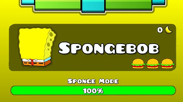 SPONGEBOB DASH (All Levels 1~8 / All Coins) | Geometry Dash Spongebob