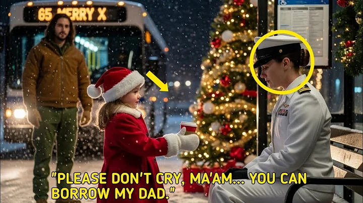 Please Don’t Cry, Ma’am…You Can Borrow My Dad.”—Said the Little Girl to the Navy Soldier at the Bus