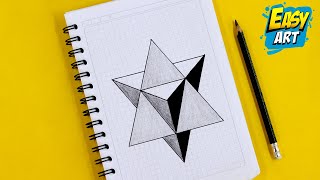 ✅ DIBUJOS 3D ✅ Como Dibujar una ESTRELLA en 3D Facil ? How to Draw a STAR  in 3D - Easy Drawing