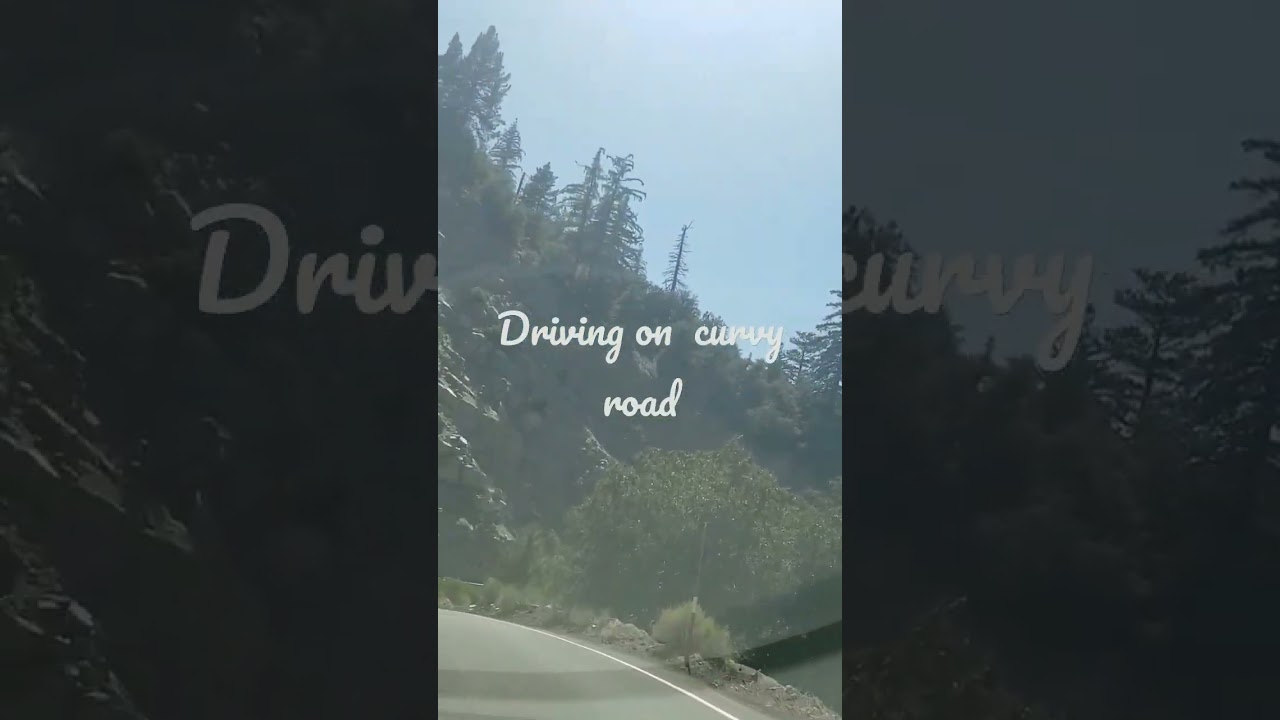 Driving on a curvy road