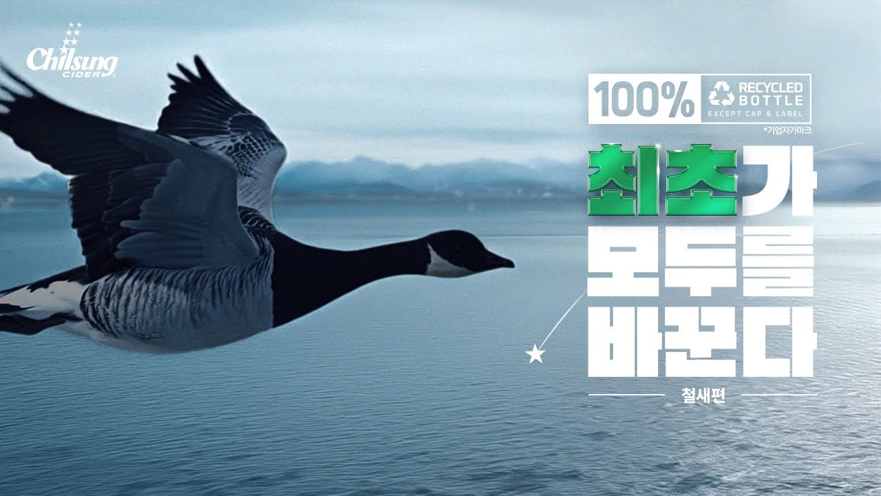 최초가 모두를 바꾼다! 대한민국 최초 100% 재생 MR-PET 칠성사이다♻️ [철새 편]